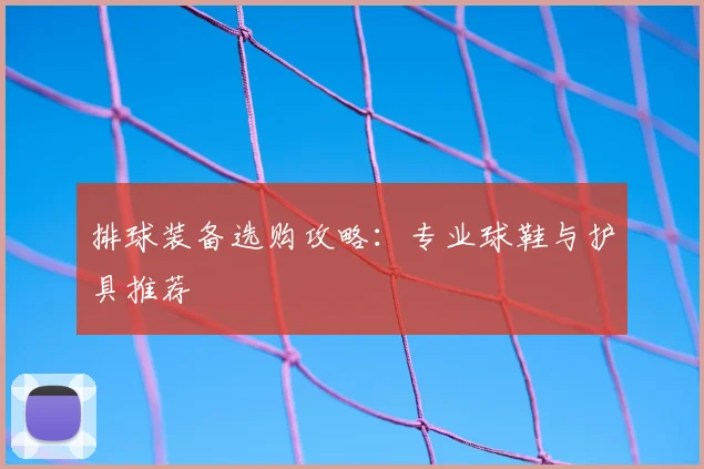 排球装备选购攻略:专业球鞋与护具推荐
